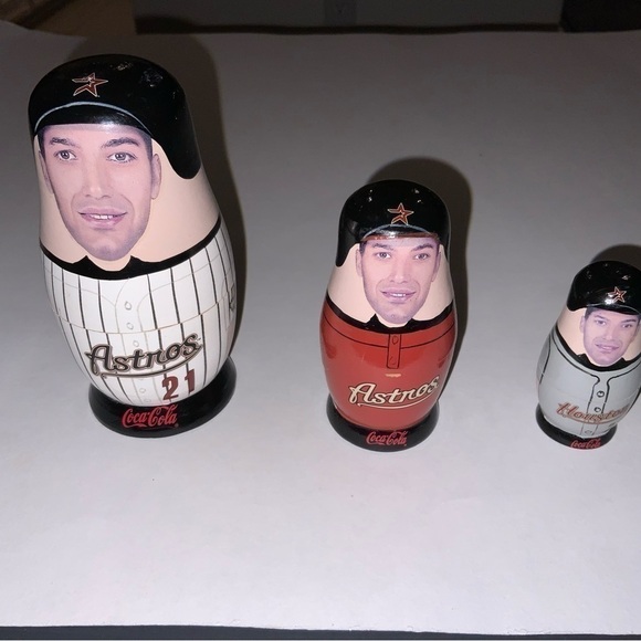 Andy Pettitte #21 Houston Astros 2004 Edition Babooshka 3 Nesting Doll Collector - Picture 2 of 3